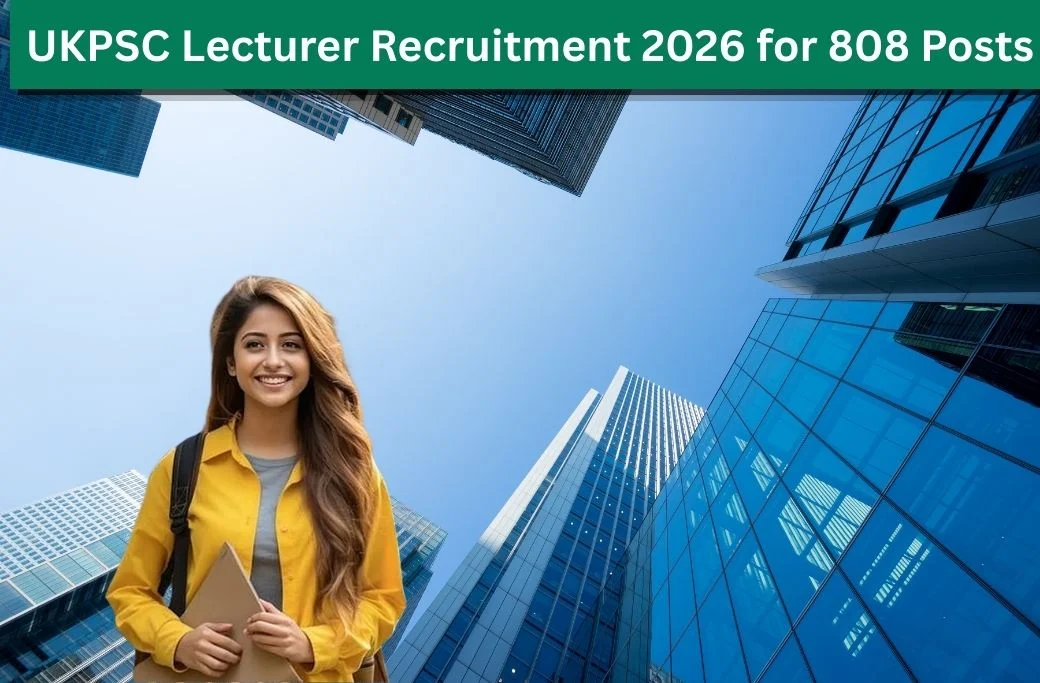 UKPSC Lecturer Bharti 2026 : 808 Posts Notification Out