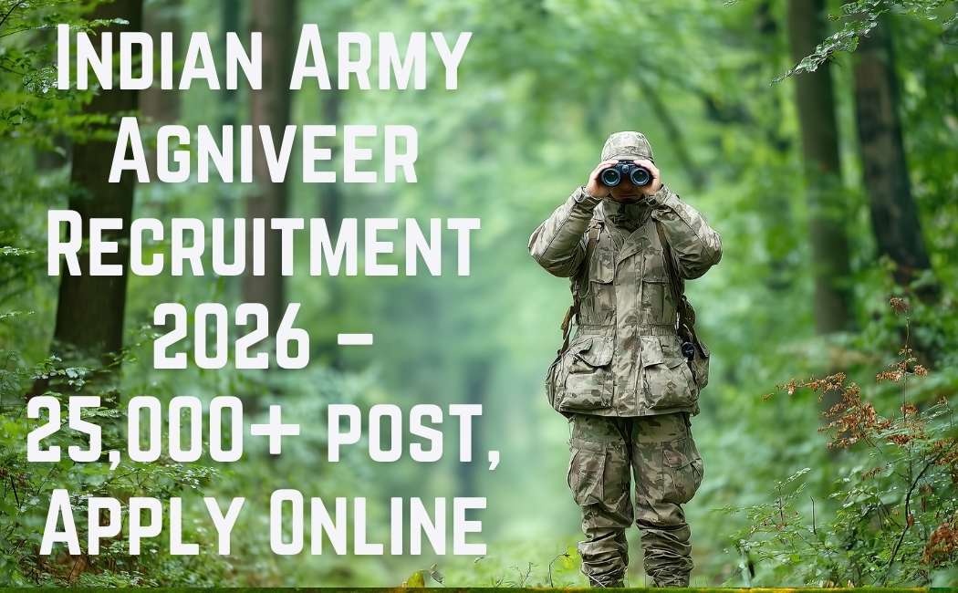 Indian Army Agniveer Recruitment 2026 – 25,000+ post, Apply Online