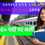 👉RRB Assistant Loco Pilot Bharti 2026 approve: 11,000+ पदों पर भर्ती | जाने क्या है योग्यता ?