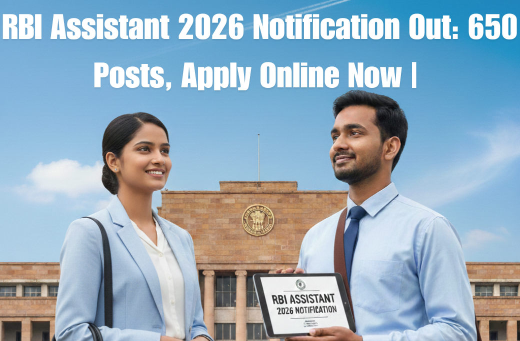 RBI Assistant 2026 Notification Out: 650 Posts, Apply Online Now | जाने क्या है अंतिम तिथि ?