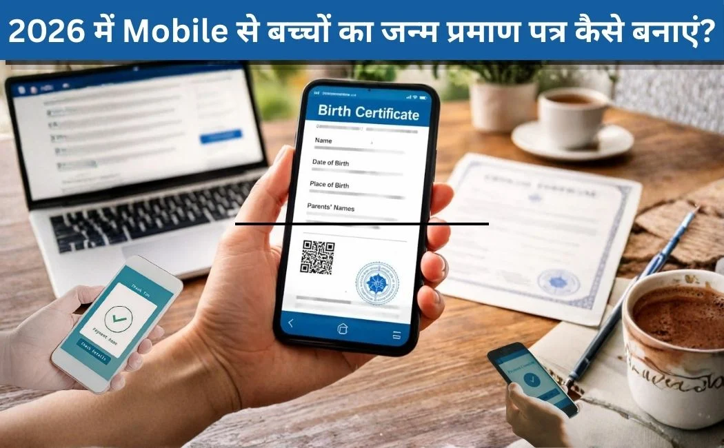 2026 मोबाइल से बच्चों का जन्म प्रमाण पत्र कैसे बनाएं – आसान तरीका, स्टेप बाय स्टेप गाइड