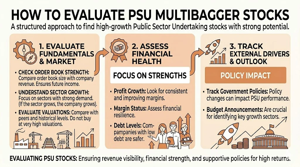 How To Evaluate PSU Multibagger Stocks