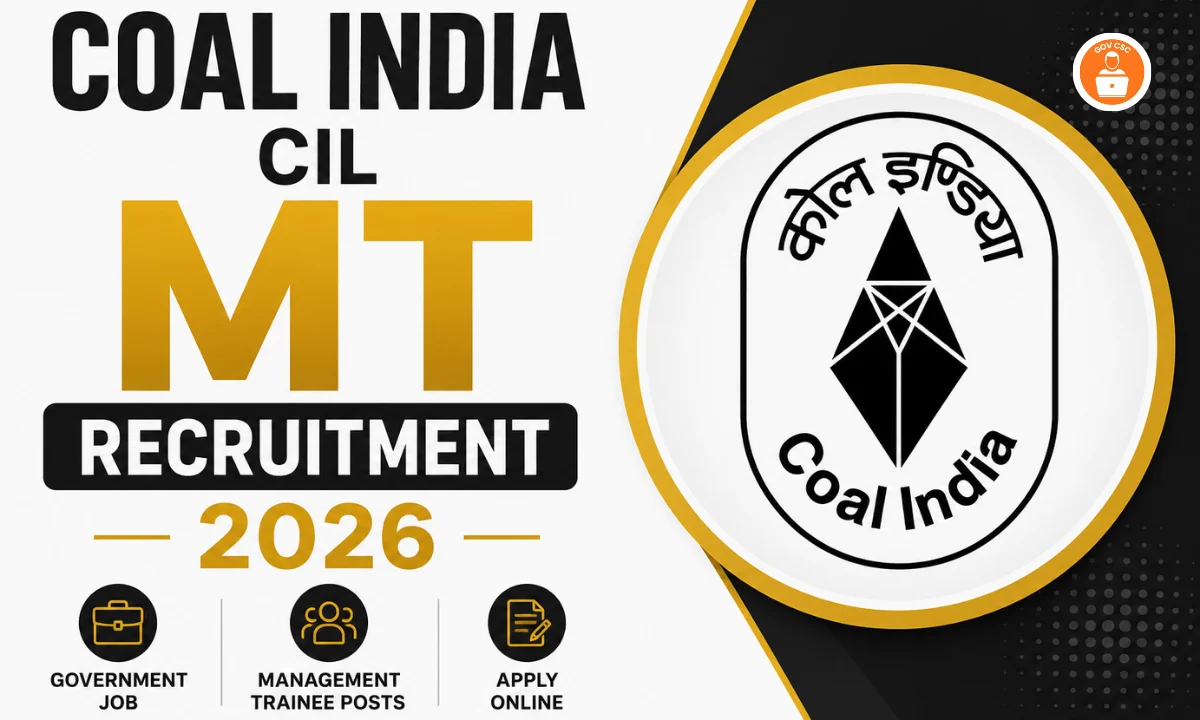 Coal India CIL MT Recruitment 2026
