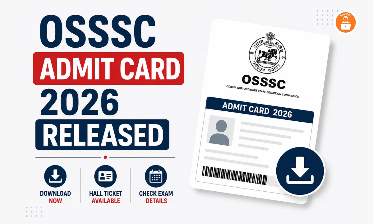 OSSSC Admit Card 2026 Released: 13 मई को जारी हॉल टिकट, 22 मई से शुरू होगी RI-ARI की परीक्षा – 6,530 पदों के लिए कैसे होगी प्रतिस्पर्धा?