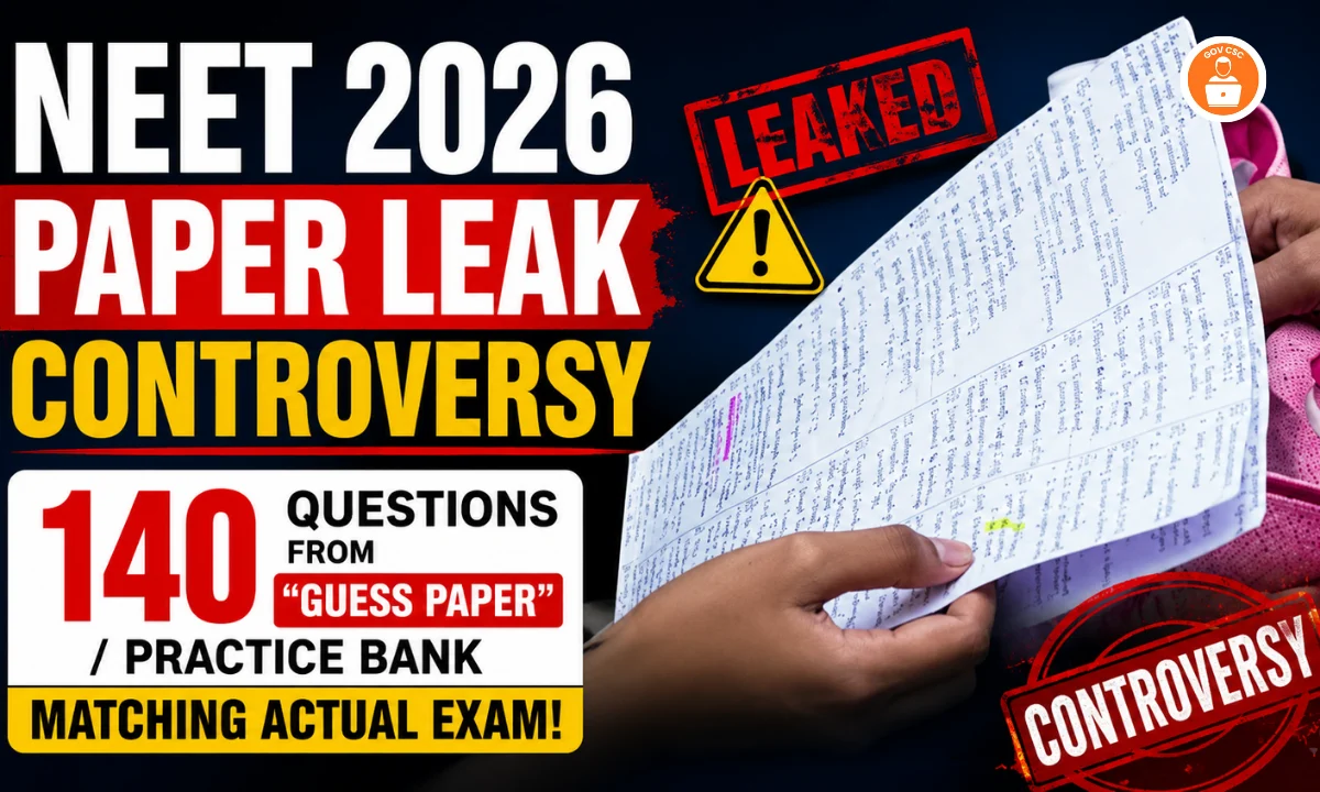 NEET 2026 Paper Leak: 140 Questions का मिलान, Sikar से Kerala तक साजिश – क्या NTA फिर से हुआ धोखा?